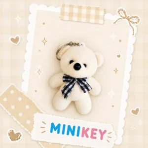 Vanilla Bear Keychain